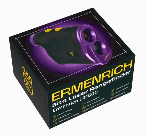 Дальномер лазерный строительный LR1500 фиолет. Ermenrich 84085 фото 11