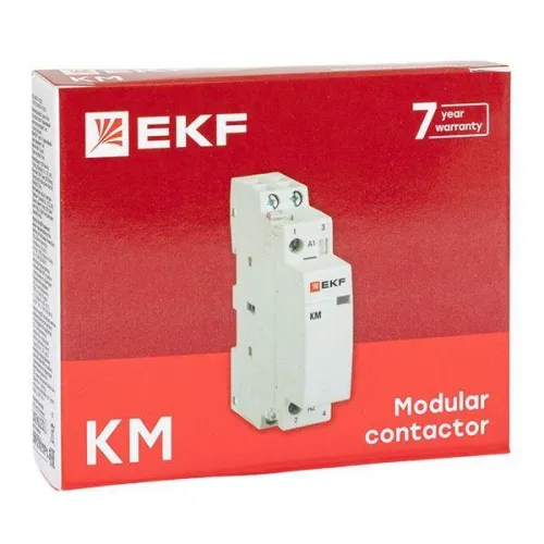 Контактор модульный КМ 25А NО+NC (1 мод.) EKF km-1-25-11 фото 11
