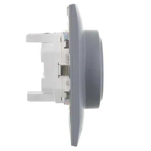 Розетка 2-м SKANDY 16А с заземл. защ. шторки в сборе SK-R07Gr сер. IEK SK-R24-16-K03-F фото 4