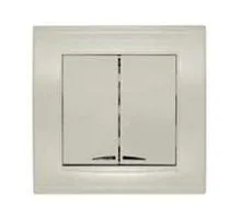 Выключатель 2-кл. СП Бриллиант 10А IP20 с подсветкой сл. кость UNIVersal 7948639