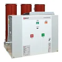 Выключатель вакуумный BB/EKF-10-1250-25-210 стац. исполнения с правой и левой блокировкой с 2 ток. катушками откл. 5А опер. ток 220В AC/DC EKF ppt22t2plb21s1225