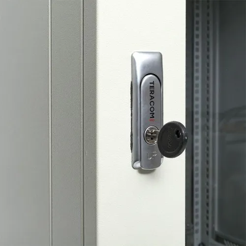 Шкаф настенный 19дюйм TERACOM PRO 15U 600600мм дверь стеклянная с замком-ручкой сер. EKF TRP-WLL-1566-40G фото 13