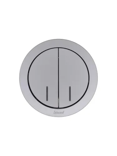 Выключатель 2-кл. СП OSEN 10А IP20 с подсветкой механизм сер. матов. LEZARD 743-7488-112 фото 2