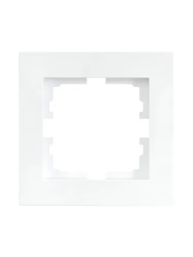 Рамка 1-местн. горизонт. VESNA бел. (20шт/240шт) LEZARD 742-0200-146