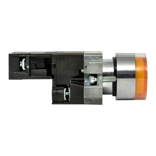 Кнопка BA51 с подсветкой 230В желт. NO IP65 PROxima EKF xb2-bw51-230-65 фото 2