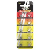 Элемент питания алкалиновый "таблетка" LR621/LR60/G1/364 (блист.10шт) Трофи C0035050