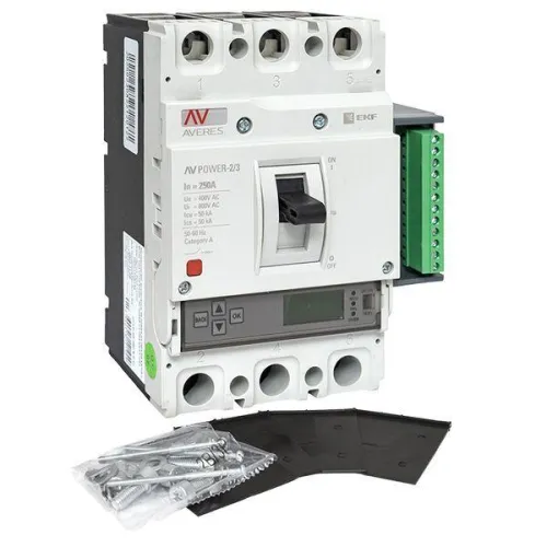 Выключатель автоматический 3п 250А 50кА AV POWER-2/3 ETU6.2 AVERES EKF mccb-23-250-6.2-av фото 10