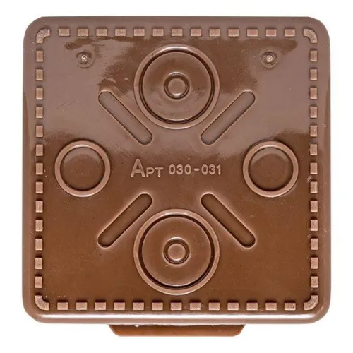 Коробка распаячная КМР-030-035 пылевлагозащ. 80х80х54 без мембранных вводов темн. дерево PROxima EKF plc-kmr-030-035-t фото 5