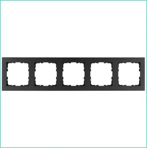 Рамка 5-м G-Classic антрацит Jasmart G1005B