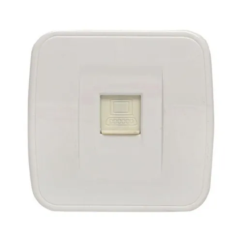 Розетка компьютерная 1-м ОП Минск RJ45 1А 120В бел. Basic EKF EGK01-035-10 фото 3