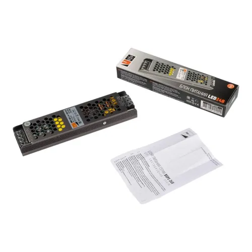 Блок питания для светодиодной ленты 100Вт 4.16А 24В IP20 BSPS метал. Pro JazzWay 5015555 фото 8