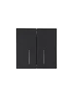 Выключатель 2-кл. с индик. СП ZIMA IP20 10А безвинт. зажим черн. бархат LEZARD 704-4288-112QC