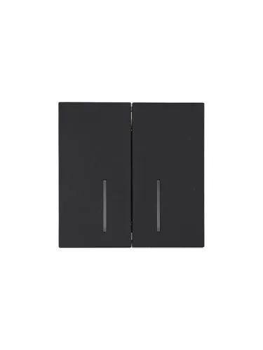 Выключатель 2-кл. с индик. СП ZIMA IP20 10А безвинт. зажим черн. бархат LEZARD 704-4288-112QC