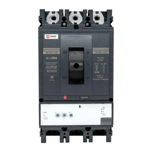 Выключатель автоматический 3п 630/630А 45кА ВА-99C Compact NS PROxima EKF mccb99C-630-630 фото 3