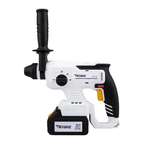 Перфоратор аккумуляторный SDS-plus 2.2Дж 1х4А.ч в кейсе Kranz KR-PT-120 фото 16