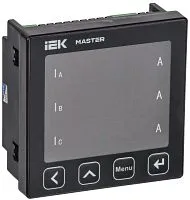Амперметр цифровой щитовой 3ф RS-485 96х96 LED MASTER IEK MI-DA21-6-3-1-LED