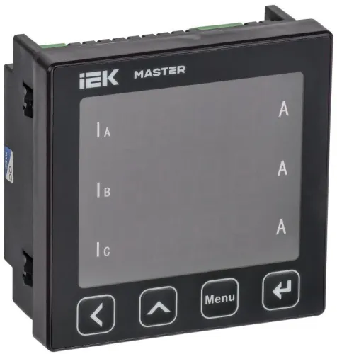 Амперметр цифровой щитовой 3ф RS-485 96х96 LED MASTER IEK MI-DA21-6-3-1-LED