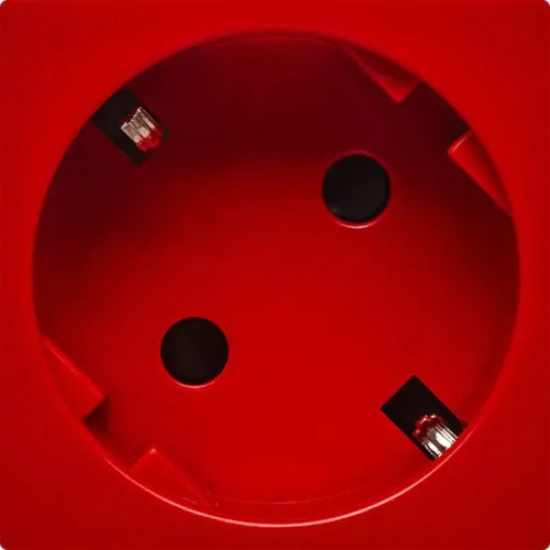 Розетка 2мод. 16А 250В 45град. с заземл. защ. шторки винт. зажимы красн. ИЭК Leg 4525052 фото 3