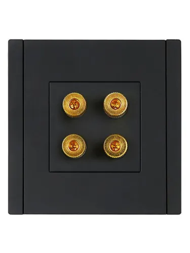 Аудиорозетка 4-м FORTE&PIANO FP139 черн. IEK FP-S40-K02 фото 2