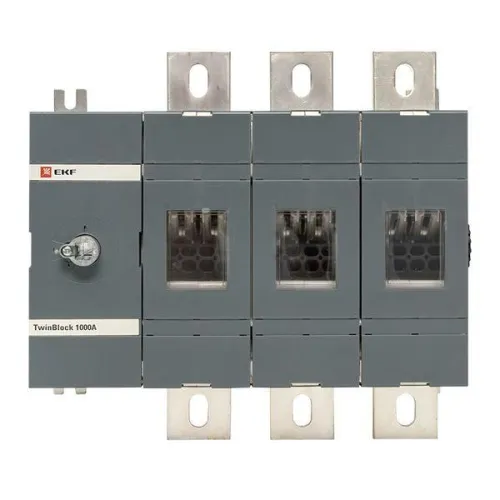 Рубильник 3п 1000А без рукоятки управления TwinBlock PROxima EKF tb-s-1000-3p фото 2