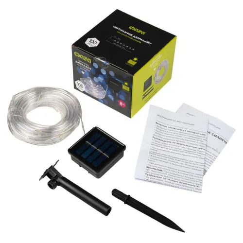 Светильник светодиодный садовый SLR-G06-100W 100LED дюралайт (заменяемый Ni-MH 500мА.ч аккумулятор) бел. ФАZА 5060098 фото 6