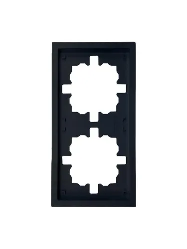 Рамка 2-мест. горизонт. ZIMA черн. бархат LEZARD 704-4200-147