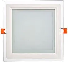 Светильник светодиодный ДВО 1625 18Вт 4000К IP20 встраив. со стекл. квадр. IEK LDVO0-1625-18-4000-K01