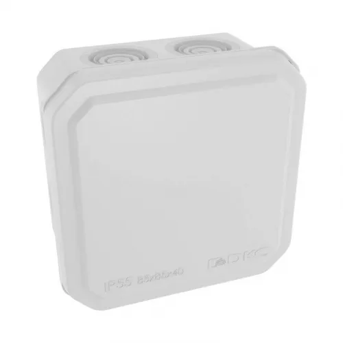 Коробка ответвительная с 8+2 кабельными вводами д.25/20мм IP55 85х85х40мм DKC 53785 фото 2