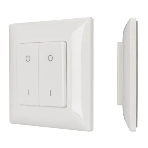 Панель SMART-P47-DIM-P-SUF 3В 2 зоны Knob 2.4G пластик Arlight 028301