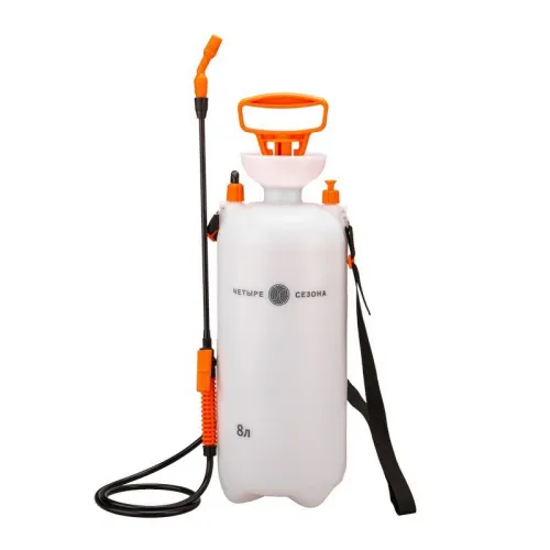 Опрыскиватель садовый помповый для растений и цветов 8л ЧЕТЫРЕ СЕЗОНА 62-0245 фото 2