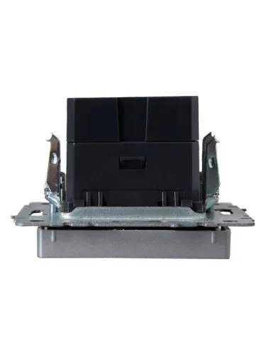 Розетка BRITE USB A+C 18Вт РЮ11-1-БрА механизм алюм. IEK BR-U22-018-K47 фото 4