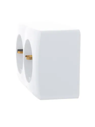 Розетка 2-м ОП Viola с заземл. бел. LEZARD 751-0200-127 фото 2