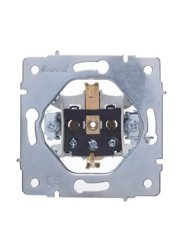 Розетка 1-м СП Vesna с заземл. с крышкой ПБТ механизм бел. LEZARD 742-0288-123B фото 3