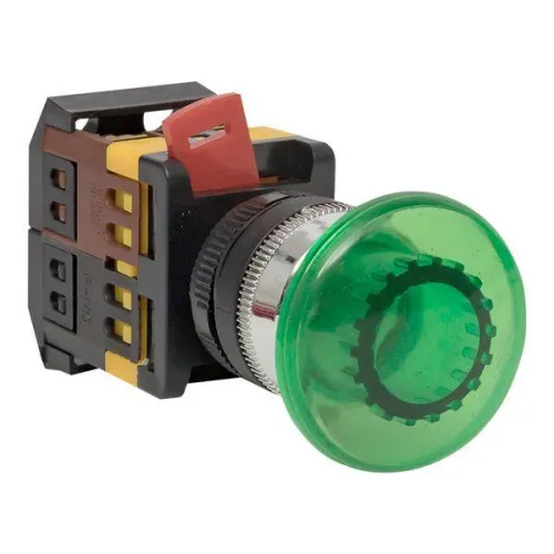 Кнопка "Грибок" AELA-22 NO+NC 220В с подсветкой зел. PROxima EKF pbn-aela-1g-220 фото 5
