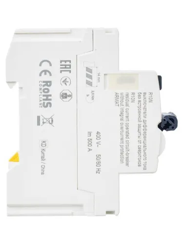 Выключатель дифференциального тока (УЗО) 4п 25А 30мА тип AC ВДТ R10N ARMAT IEK AR-R10N-4-025C030 фото 7