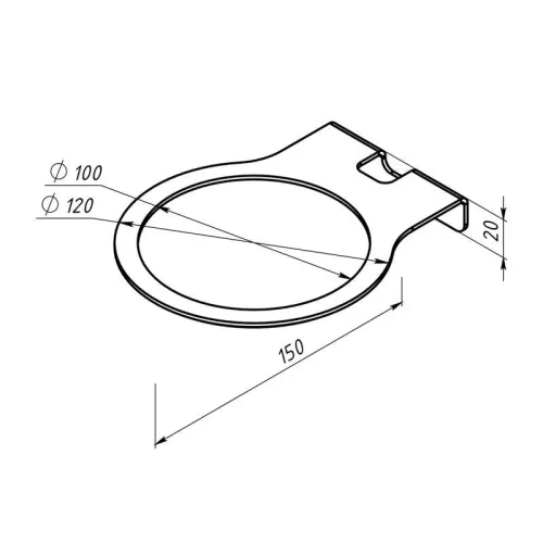 Кронштейн для колонок настенный бел. Rexant 38-0633 фото 4