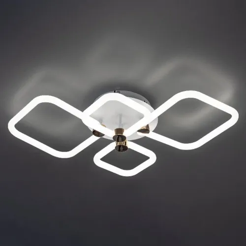 Люстра светодиодная OTTIMO Алиса 102Вт 2700К+6400К/4200К/6400К+2700К 720х425х130мм 46кв.м ДУ диммир. бел./зел. Ritter 51616 7 фото 6