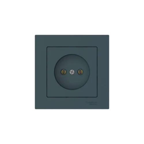 Розетка AtlasDesign 16А без заземл. быстрозажим. клем. в сборе изумруд SE ATN000840S фото 3
