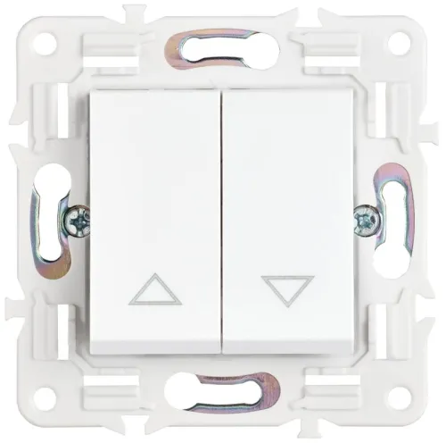 Выключатель жалюзи SKANDY 10А SK-V12W арктич. бел. IEK SK-V15-0-10-K01 фото 2