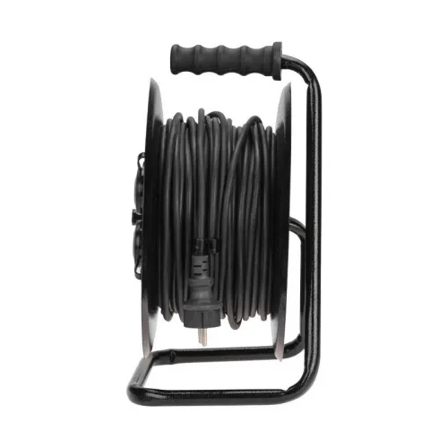 Удлинитель на метал. катушке 4х50 с заземл. IP44 КГ 3х1.5 c защ. крышкой Rexant 13-5013 фото 5