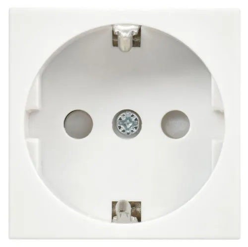 Розетка 1-м 2мод. РКС-20-30-П-К 45х45 с заземл. бел. PRIMER IEK CKK-40D-RSZB2-K01-K фото 2