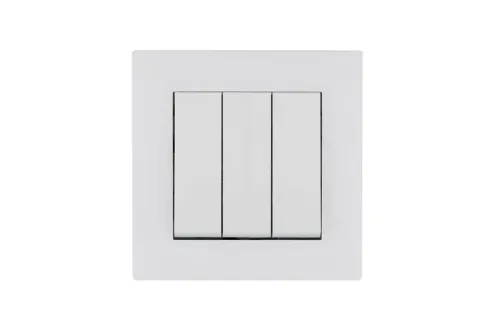 Выключатель 3-клав. 1 вход 3 выхода Karea RIZZ бел. Makel 88001091