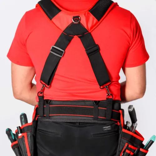 Пояс монтажный усиленный KM-BELTBAGSET-23 с подсумками; разгрузочн. ремнями и магнитным держателем КМ LO51642 фото 3