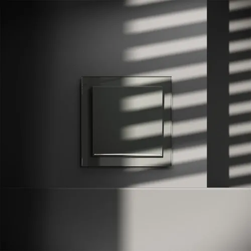 Выключатель 1-кл СП S70 10А с подсветкой механизм титан Voltum VLS010206 фото 3