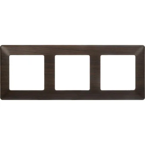 Рамка 3-м Valena Life универсальная темн. дерево Leg 754173 фото 3