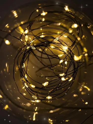 Гирлянда "Роса" DC-G06-120Y 120 microLED 12.1м. 8реж. 3хAA желт. ФАZА 5059634 фото 9