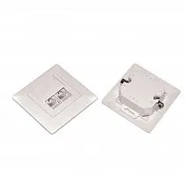 Розетка компьютерная 2-м СП Dual IDC RJ45 (8P8C) кат.5E UTP бел. ITK CS2-1C5EU-21