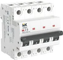 Выключатель автоматический модульный 4п Z 3А M06N-DC ARMAT IEK AR-M06N-4-Z003DC