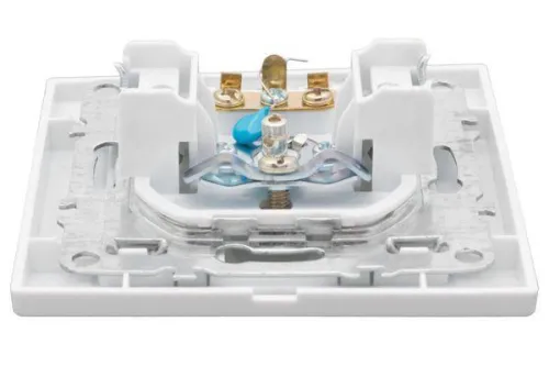 Розетка телевизионная TV 1-м СП Минск 5-862МГц 75Ом бел. Basic EKF ERA00-027-10 фото 4