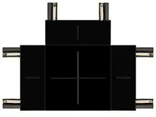 Коннектор Т-образный TRM-S5-CT BK для тонкого магнитного шинопровода черн. Эра Б0059032